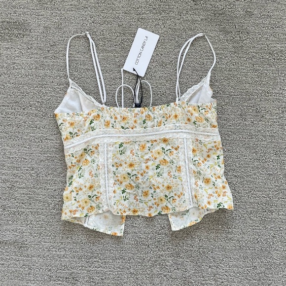 Women’s Bundle Coord Set NWT Blouse Top Floral Ruffle Crop Fall Coquette Lace - Picture 3 of 7